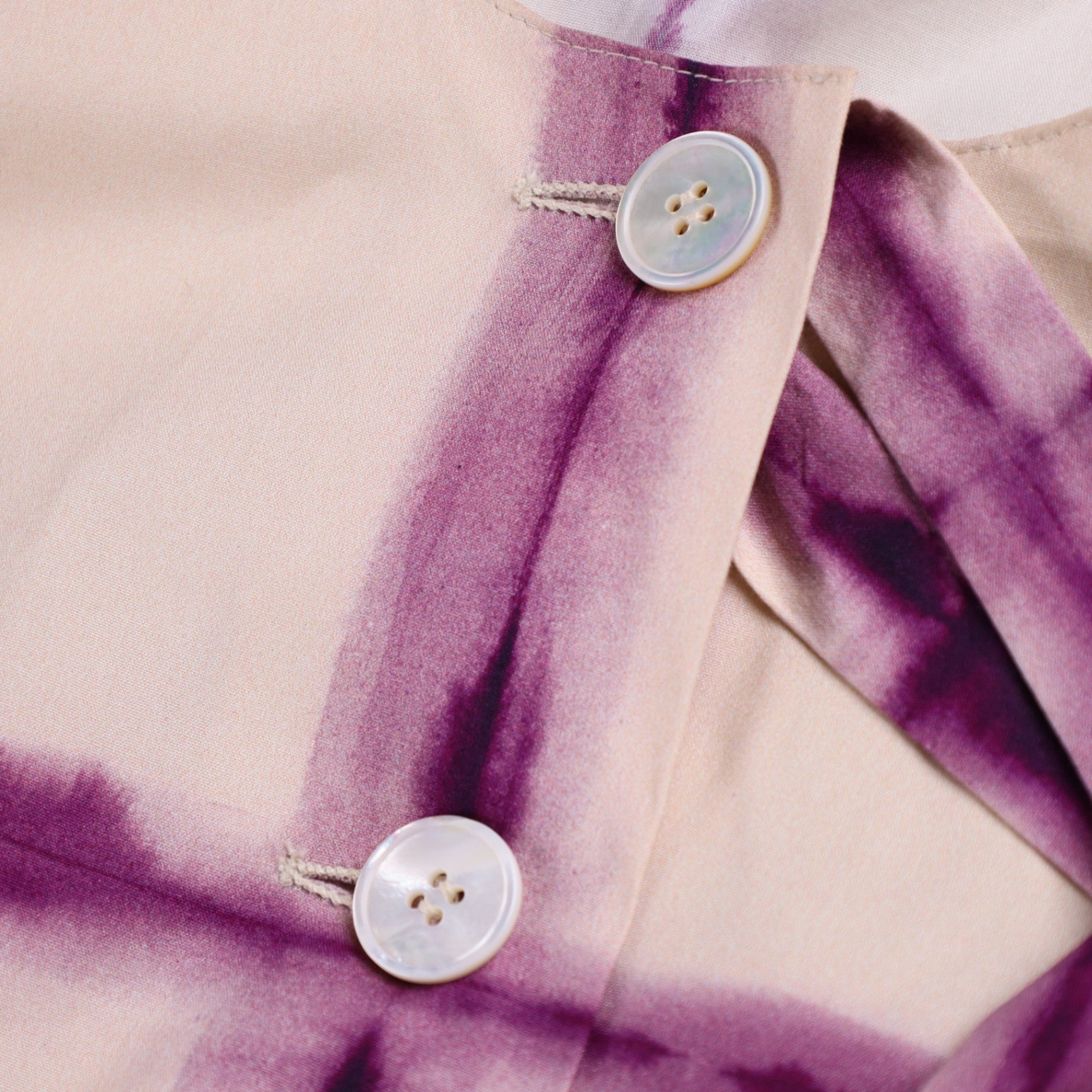 ⁠Prada Tie-Dye Grid Poplin Dress.