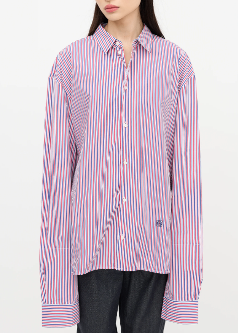 Loewe Turn Up Cuff Stripe Shirt