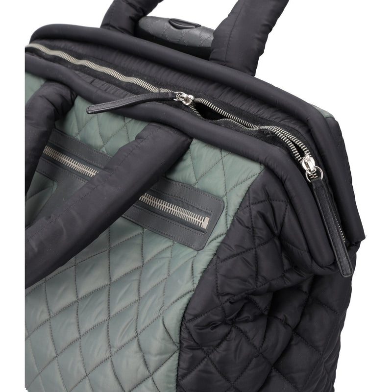 Chanel Fatigue Quilted Nylon Coco Cocoon Rolling Trolley