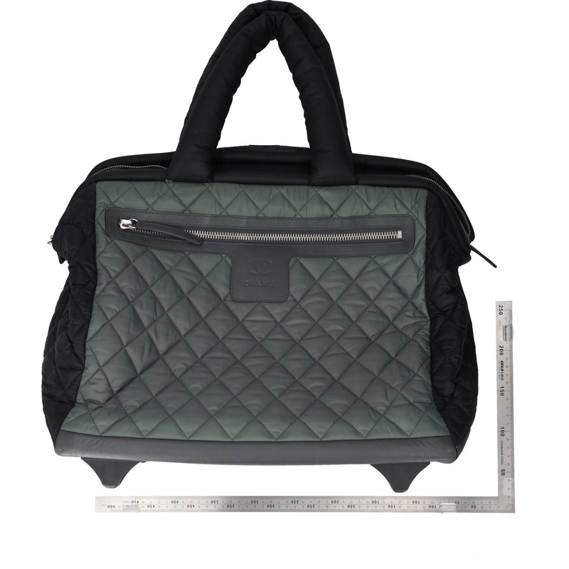 Chanel Fatigue Quilted Nylon Coco Cocoon Rolling Trolley