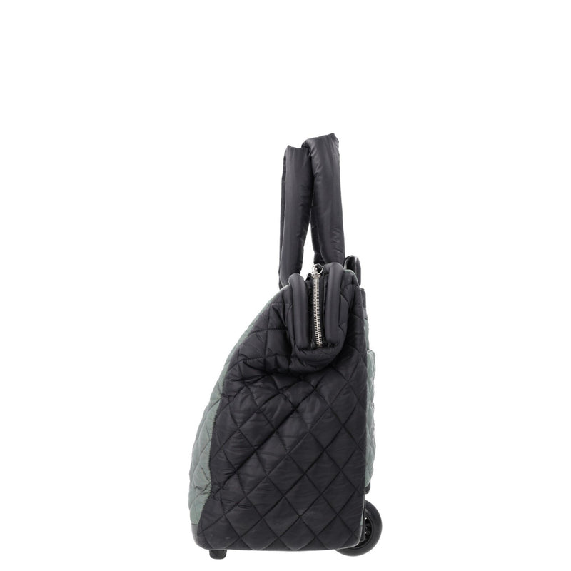 Chanel Fatigue Quilted Nylon Coco Cocoon Rolling Trolley