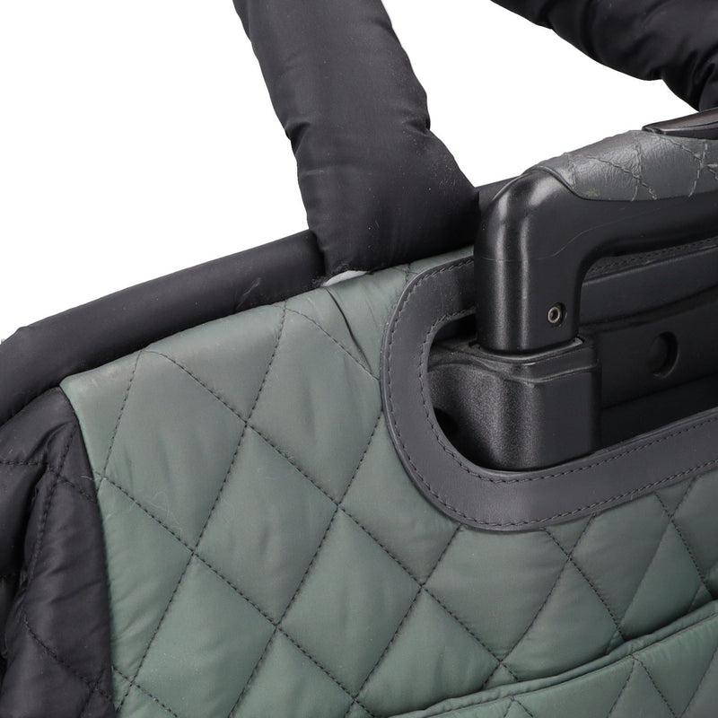 Chanel Fatigue Quilted Nylon Coco Cocoon Rolling Trolley