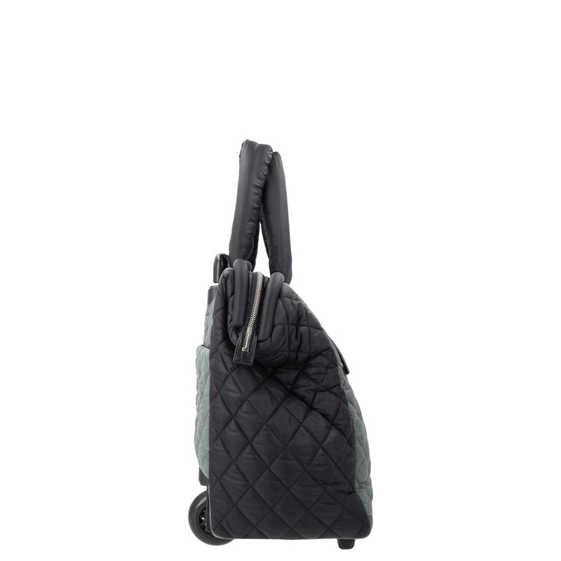 Chanel Fatigue Quilted Nylon Coco Cocoon Rolling Trolley