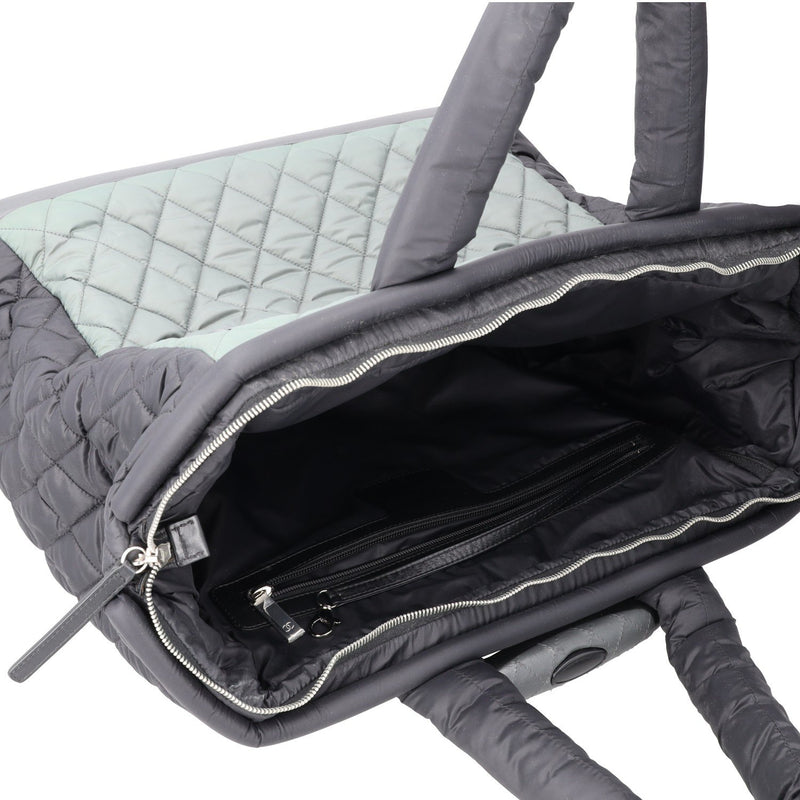 Chanel Fatigue Quilted Nylon Coco Cocoon Rolling Trolley