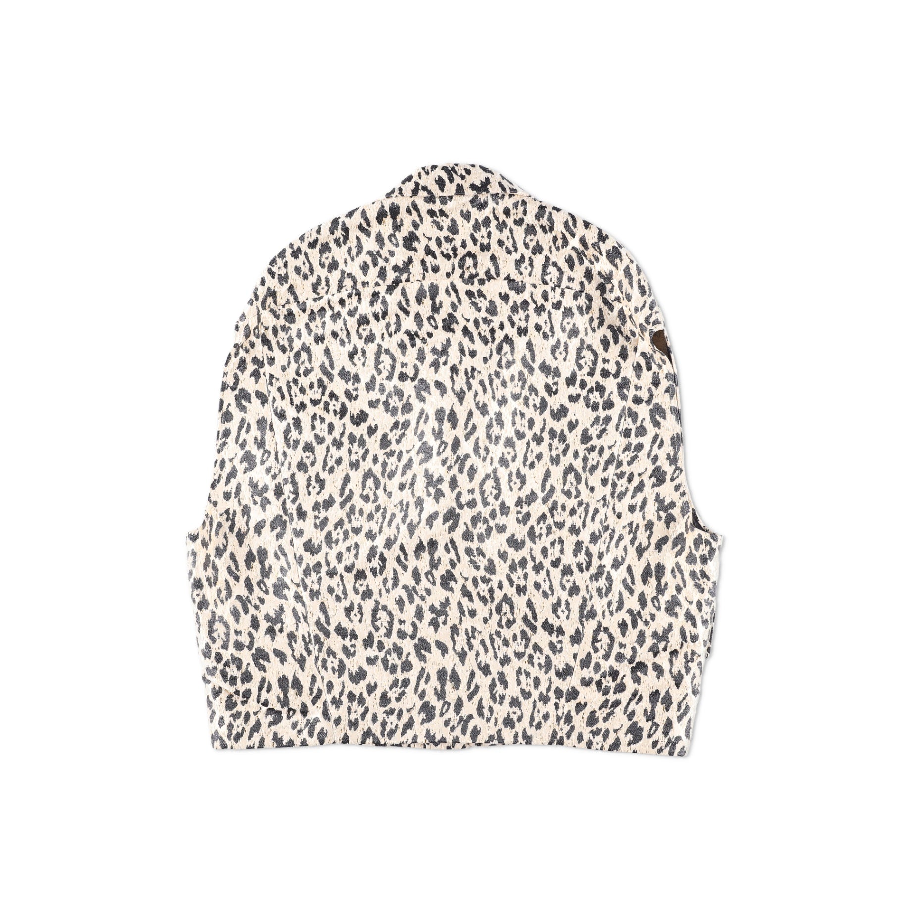 ⁠Valentino Garavani Leopard Print Sleeveless Jacket