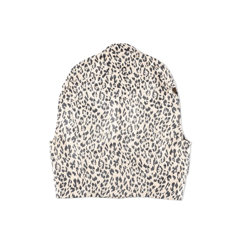 ⁠Valentino Garavani Leopard Print Sleeveless Jacket