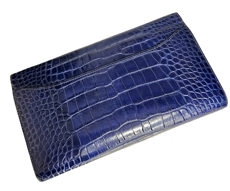 Hermès Blue Alligator Wallet Constance 2011