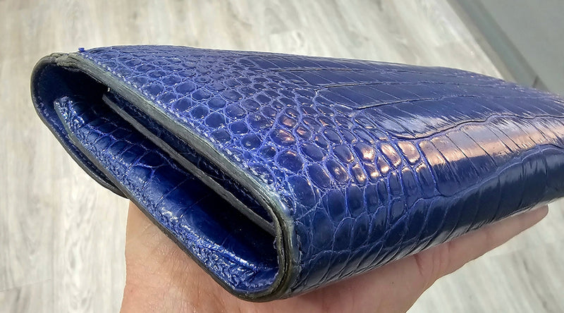 Hermès Blue Alligator Wallet Constance 2011