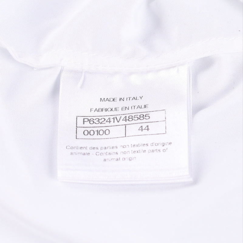 Chanel Cotton Tie-neck Shirt