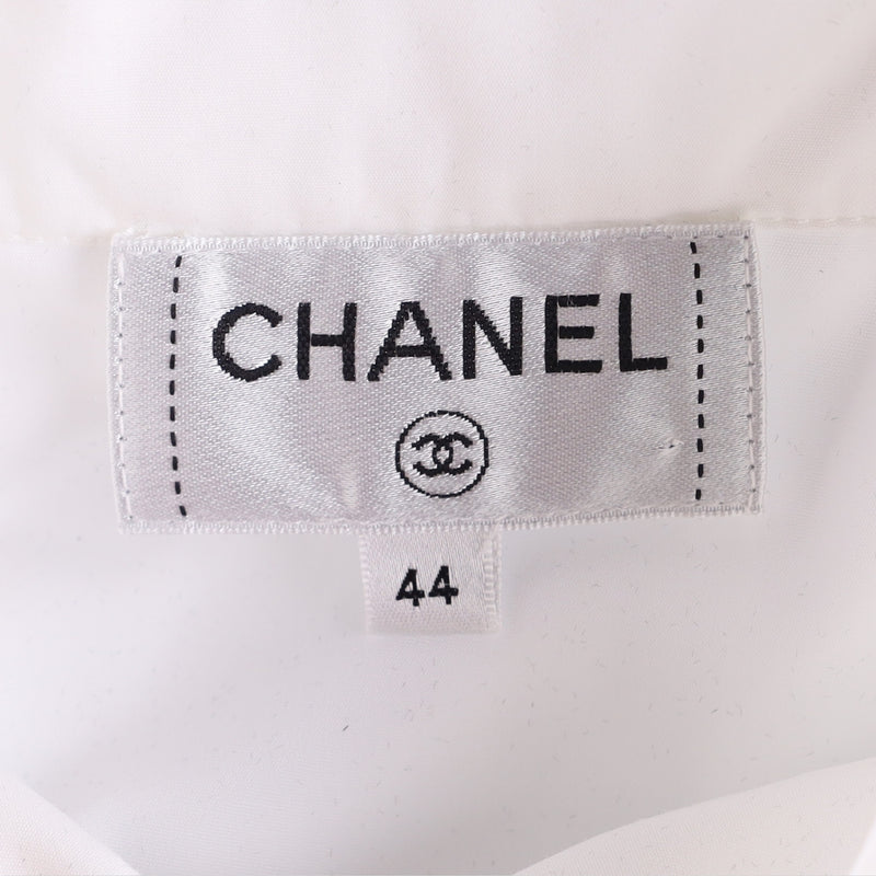 Chanel Cotton Tie-neck Shirt