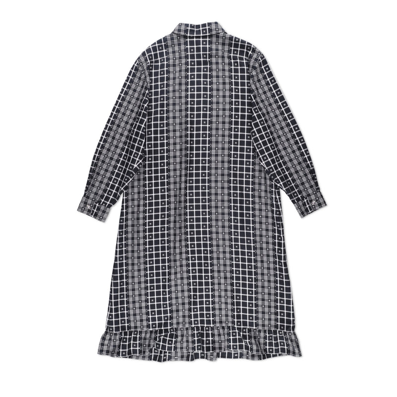 Chanel CC Logo Plaid Shirt Dress