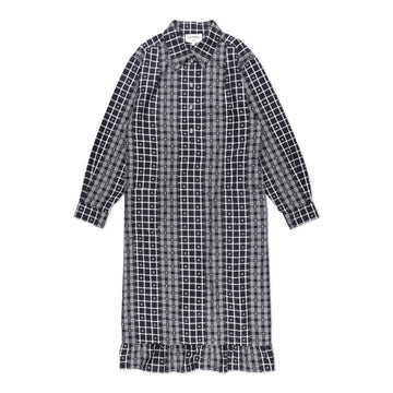 Chanel CC Logo Plaid Shirt Dress