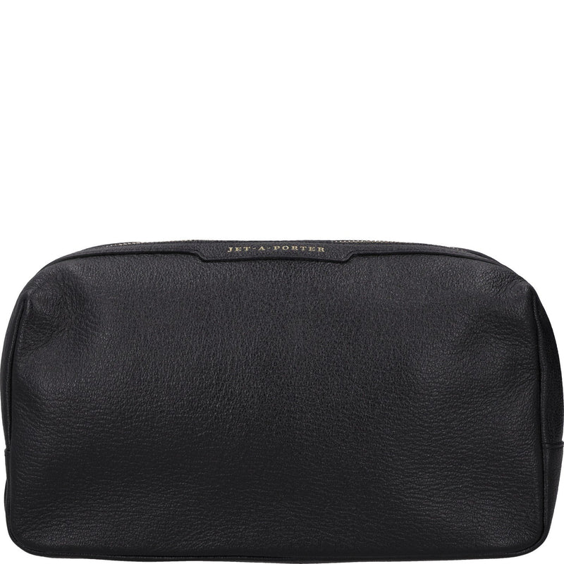 Anya Hindmarch Jet-A-Porter Grained Leather Wash Bag