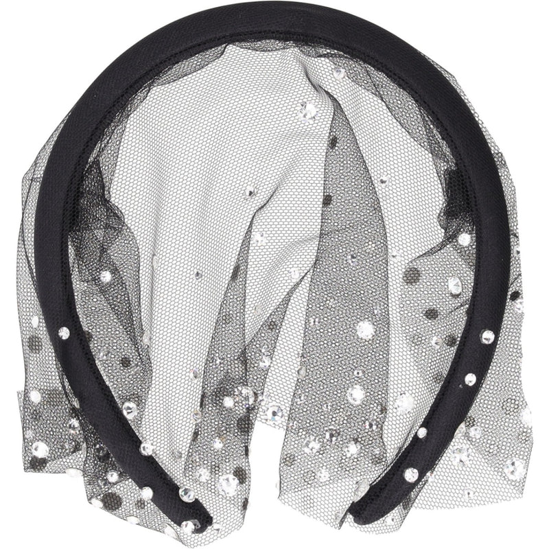 Jennifer Behr White Crystal Sydney Voilette Hair Accessory