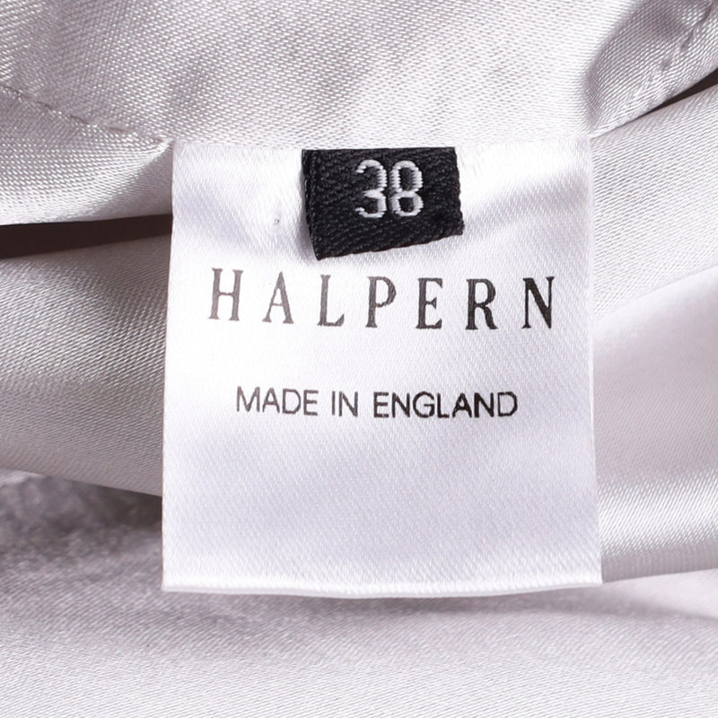 Halpern Silver Sequin Stovepipe Trousers