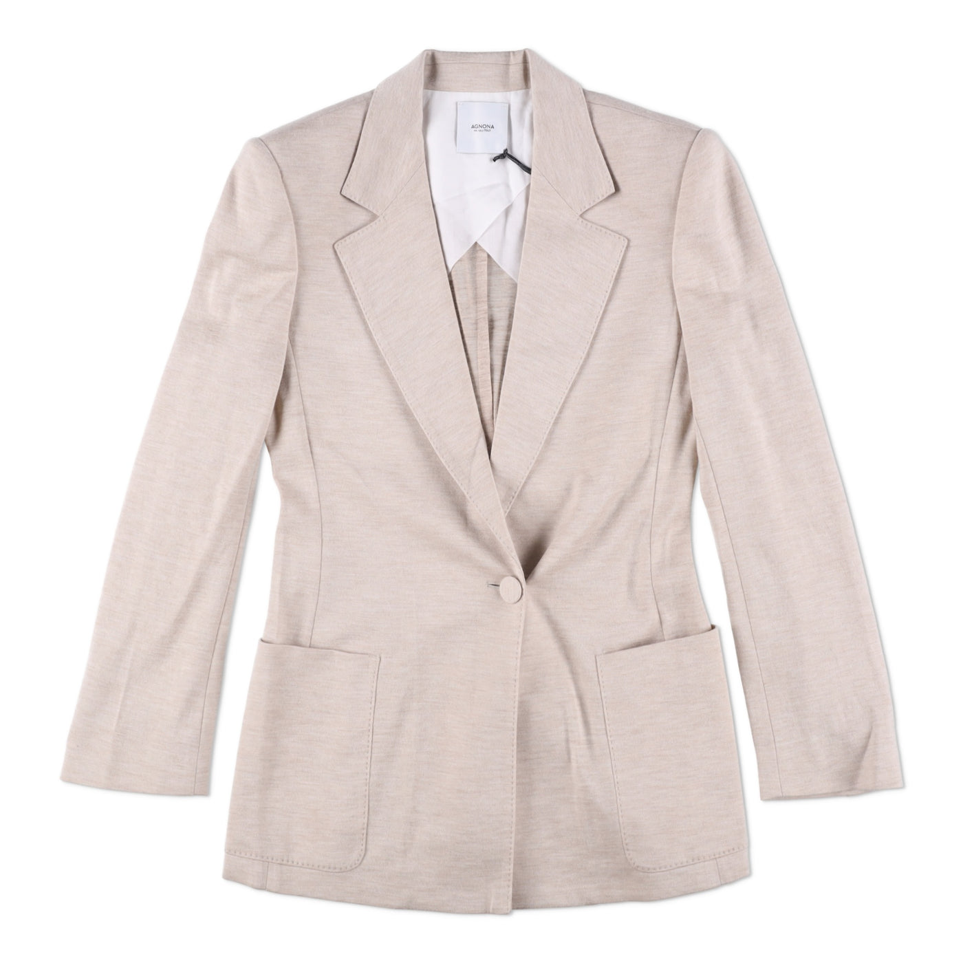 Agnona Single-Breasted Tailored Blazer Jacket