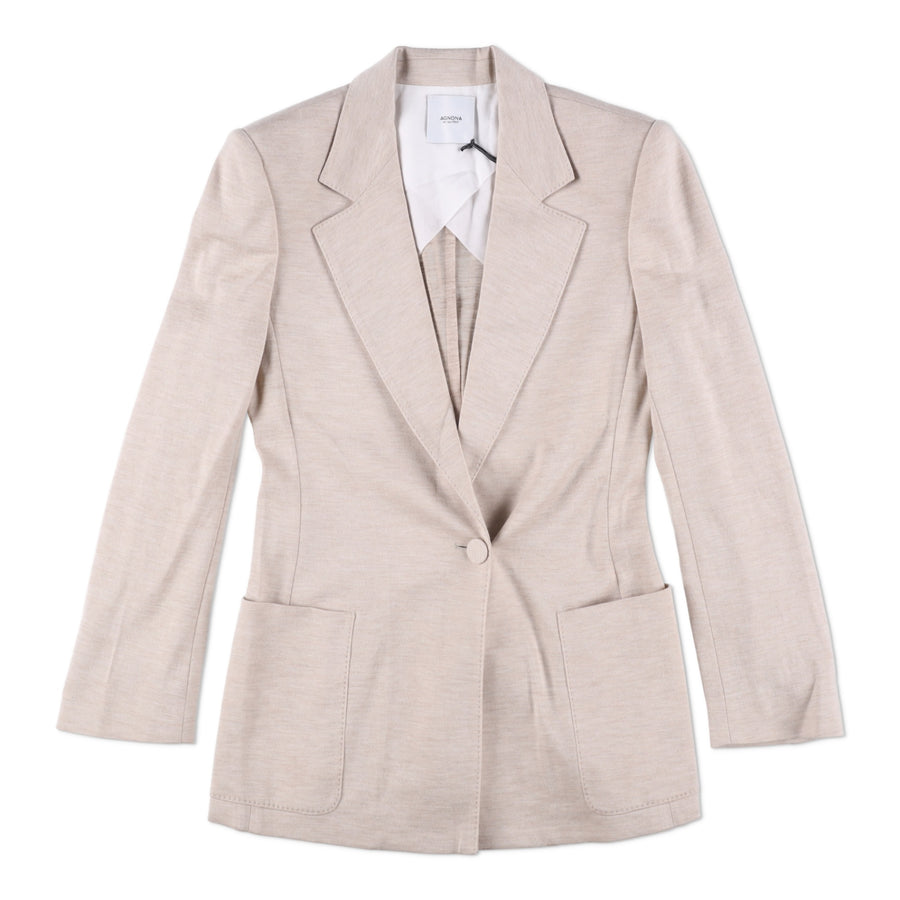Agnona Single-Breasted Tailored Blazer Jacket