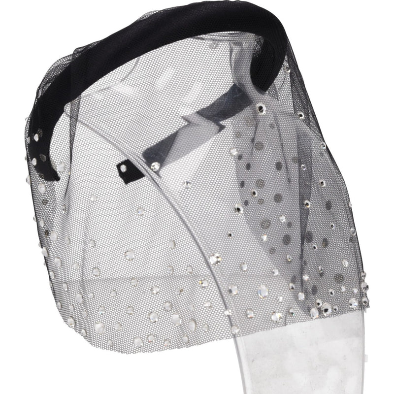 Jennifer Behr White Crystal Sydney Voilette Hair Accessory