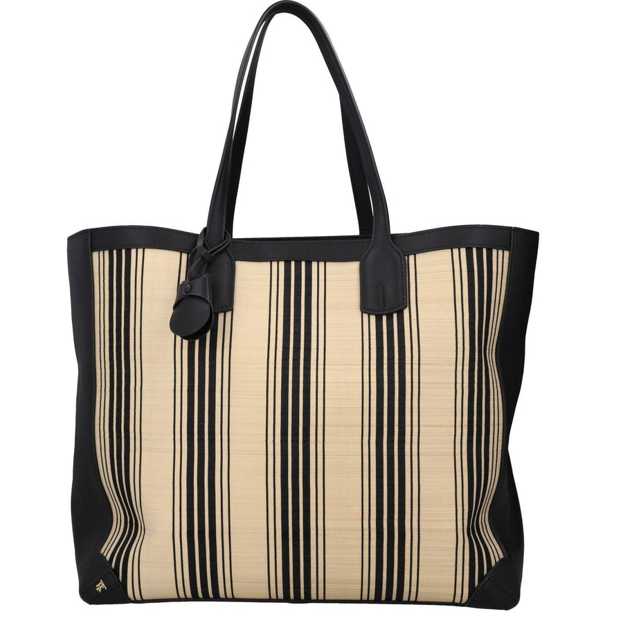 Tanner Krolle Black Striped Cadogan Tote Traveller Bag