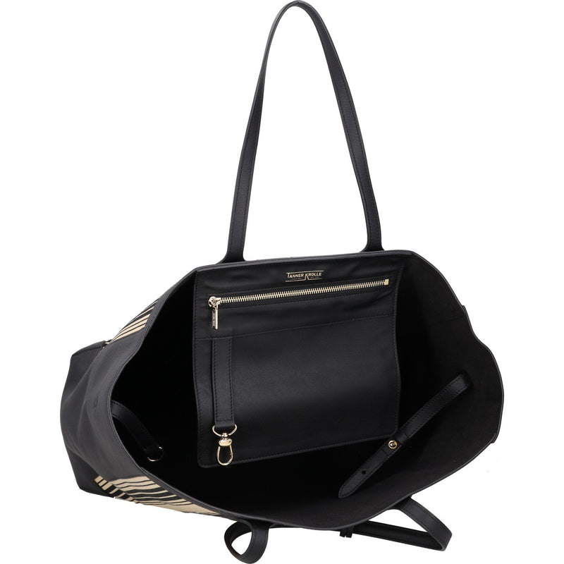 Tanner Krolle Black Striped Cadogan Tote Traveller Bag