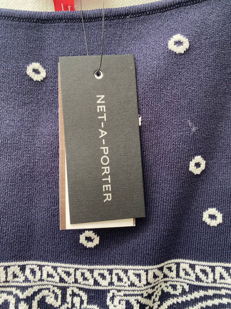 STAUD Navy blue and white Viscose / Nylon knit Clothing