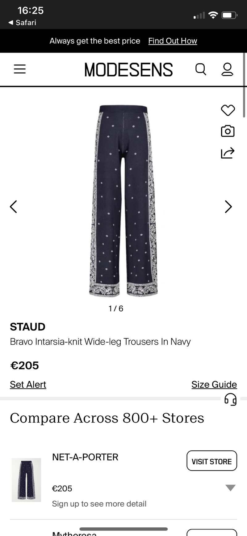 STAUD Navy blue and white Viscose / Nylon knit Clothing