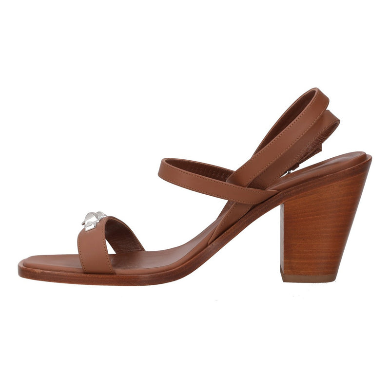 Hermès Brown calfskin leather Sandals