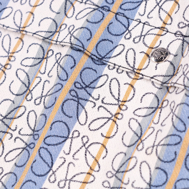 Loewe Anagram Jacquard Striped Parka Jacket