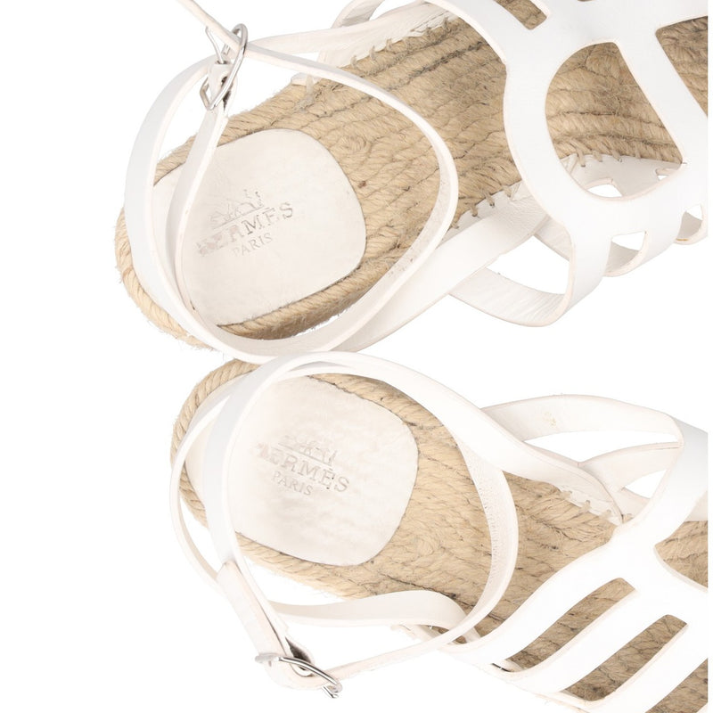 Hermès Catalya Platform Espadrille Sandals