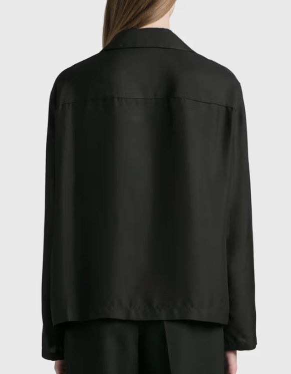 Loewe Anagram-Embroidered Long-sleeve Silk-blend Pyjama Shirt