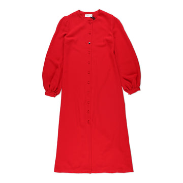 Racik Long Sleeve Button-Front Dress