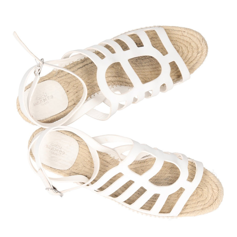 Hermès Catalya Platform Espadrille Sandals