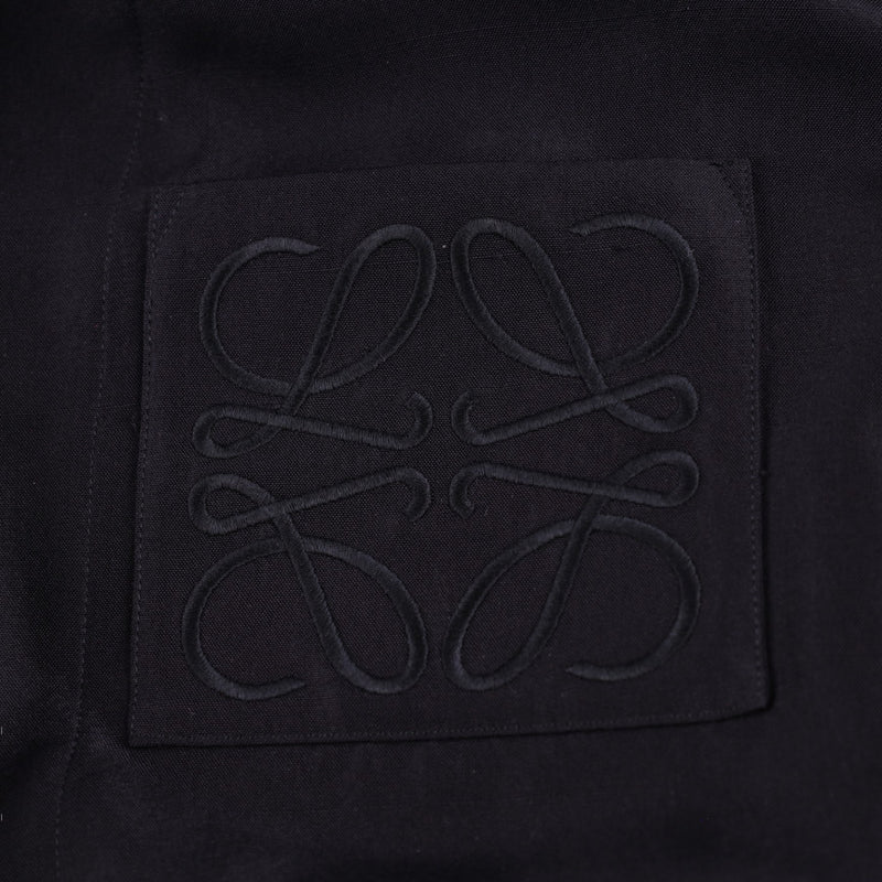 Loewe Anagram-Embroidered Long-sleeve Silk-blend Pyjama Shirt