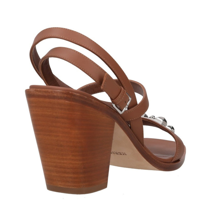 Hermès Brown calfskin leather Sandals