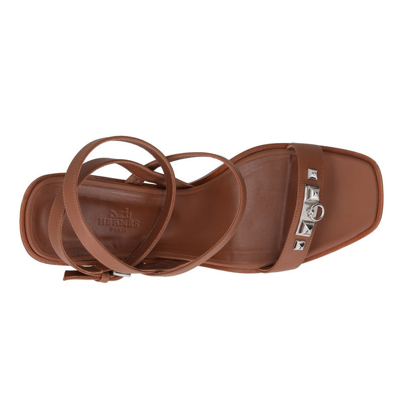Hermès Brown calfskin leather Sandals