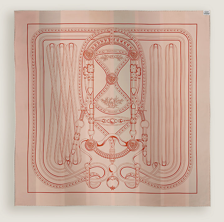Hermès Grand Tralala Double Face Scarf 90