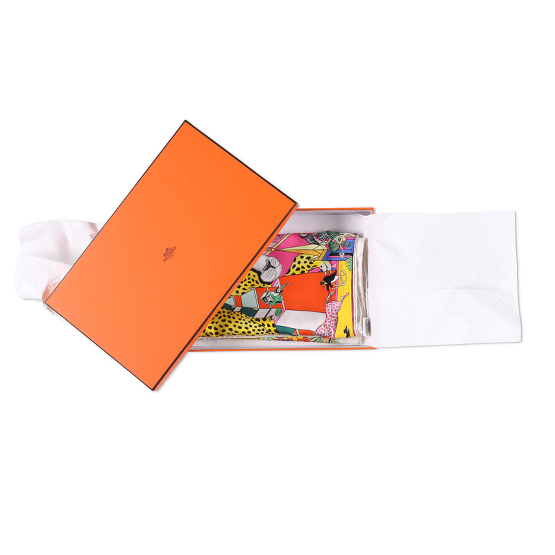 Hermès Animapolis Silk Scarf 140