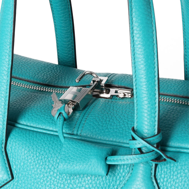 Hermès Bleu Saint-Cyr Victoria II 35 Bag