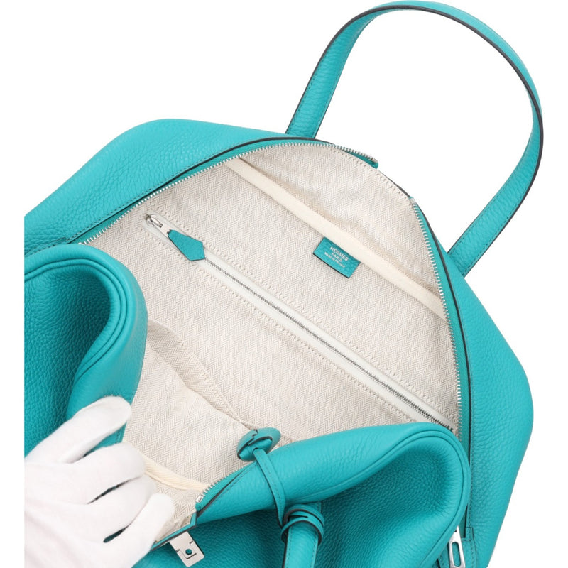 Hermès Bleu Saint-Cyr Victoria II 35 Bag