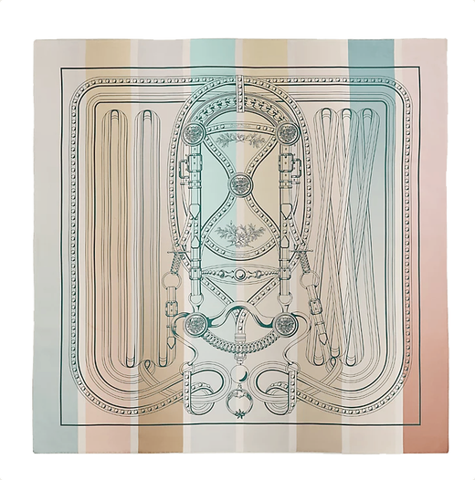 Hermès Grand Tralala Double Face Scarf 90