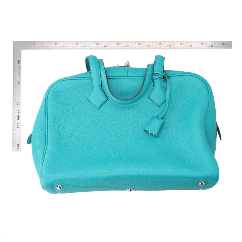 Hermès Bleu Saint-Cyr Victoria II 35 Bag