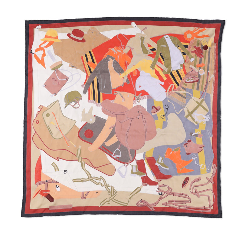 Hermès Pele-Mele Sellier Scarf 70