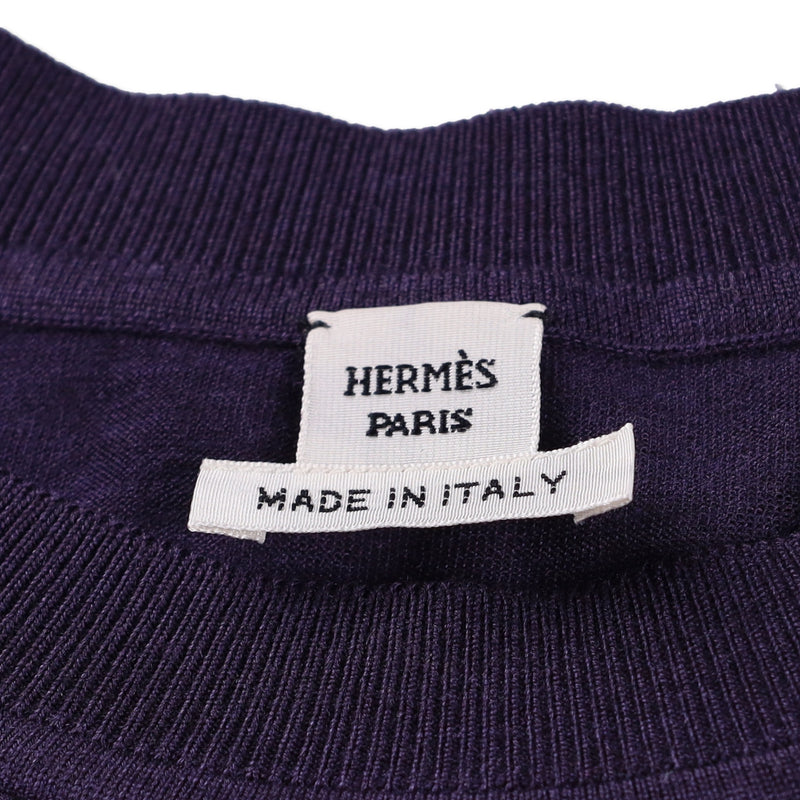 Hermès "En Desordre Finesse" Short-sleeve Twillaine Top & Cardigan