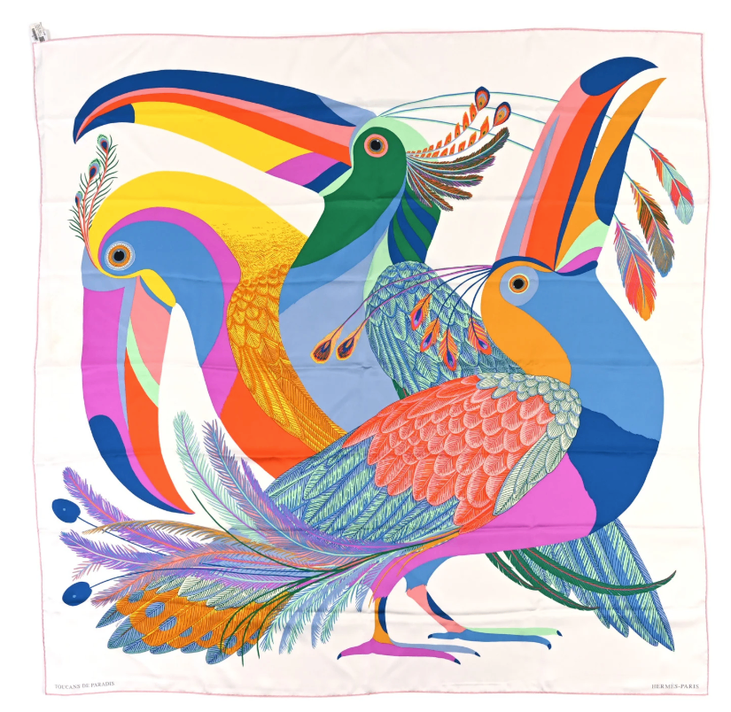 Hermès Toucans de Paradis Silk 140