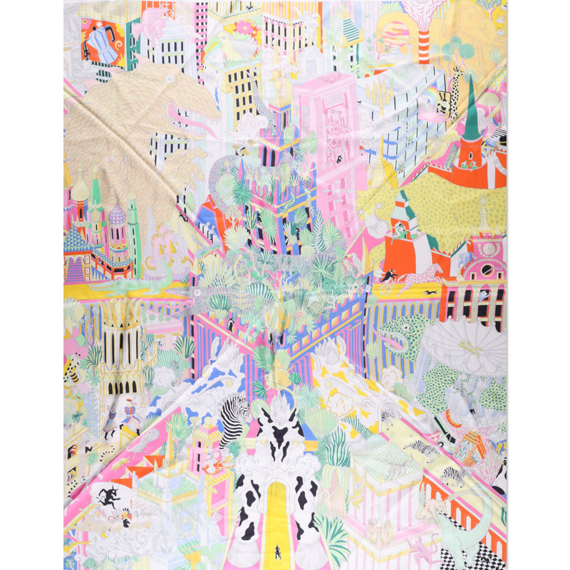 Hermès Animapolis Silk Scarf 140