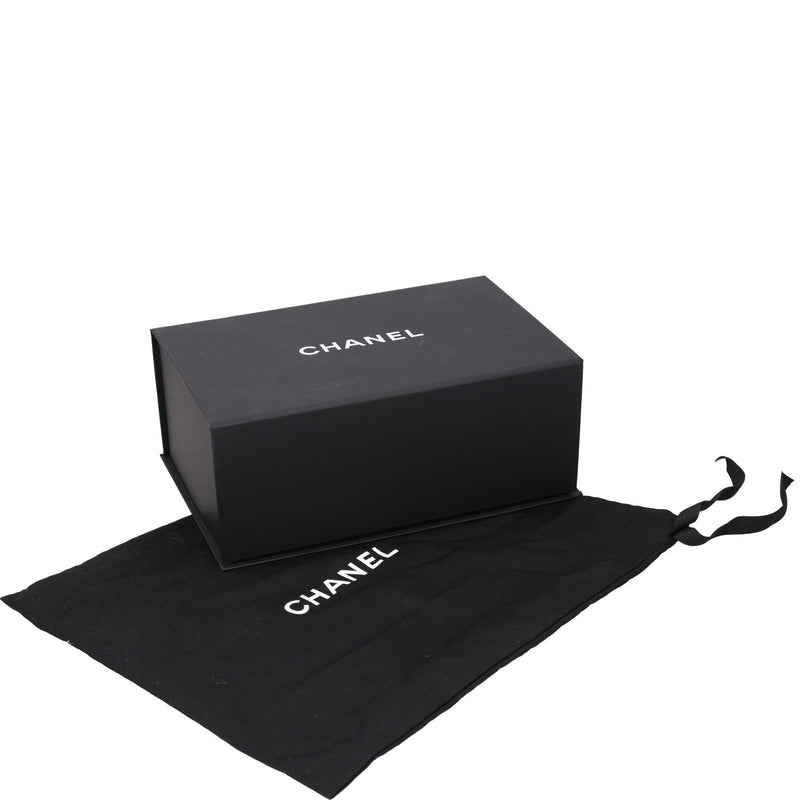 Chanel Denim Quilted Floral Print Mini Chanel 22