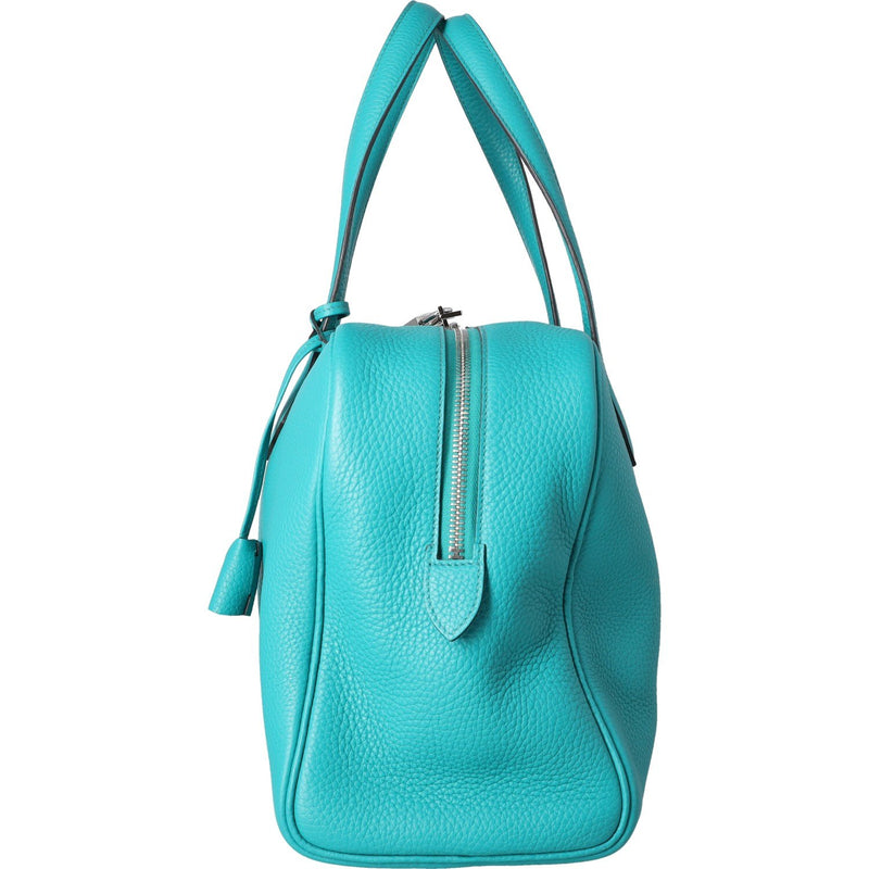 Hermès Bleu Saint-Cyr Victoria II 35 Bag