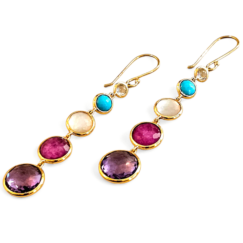 Ippolita Multi Gem Lollipop Earrings