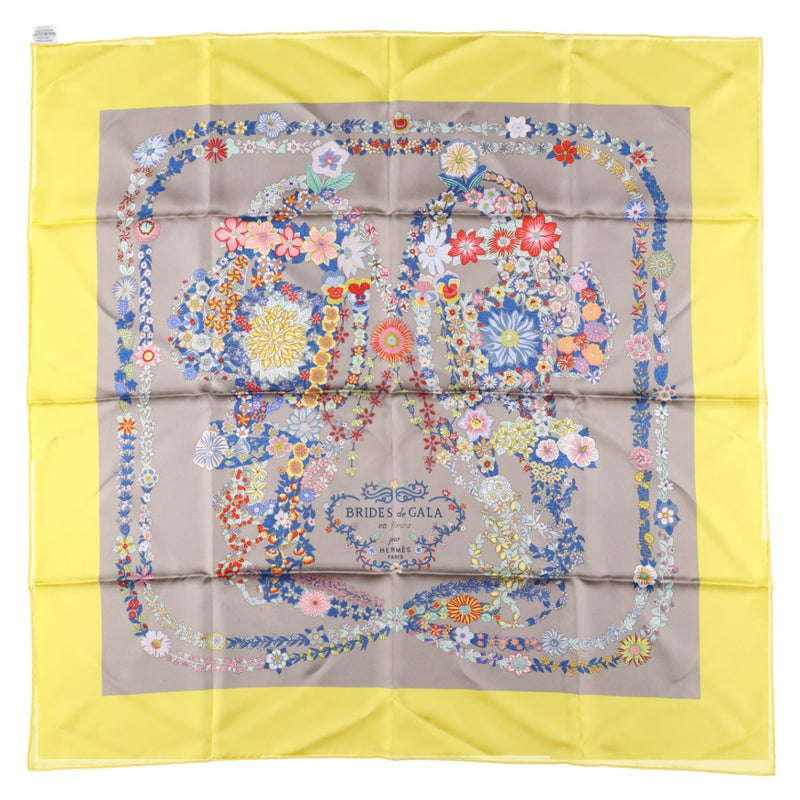Hermès Brides de Gala en Fleurs Scarf 90