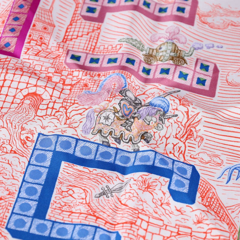 Hermès Super Silk Quest Carré 90 scarf